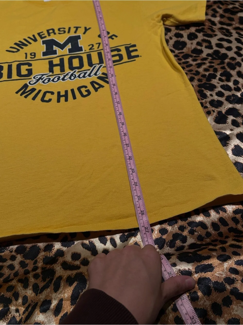 Y2K Champion Michigan University Big House Football Yellow T-Shirt - Picture 5 of 6